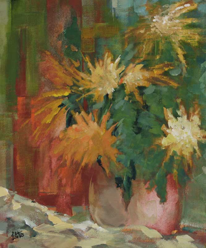 Still Life Expressionist Painting, 'Vase of Flowers' Selecting the Perfect Painting for your Home
